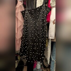 Forever 21 Black Dress with Pearl Details